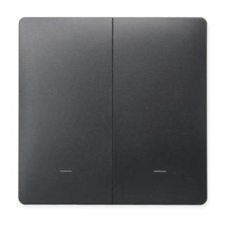 Tlačítkový ZigBee ovladač - 2CH antracitový